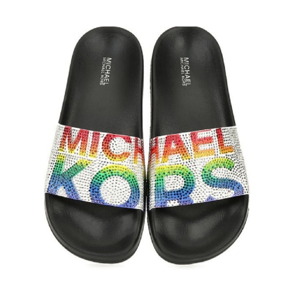 michael kors bling slides